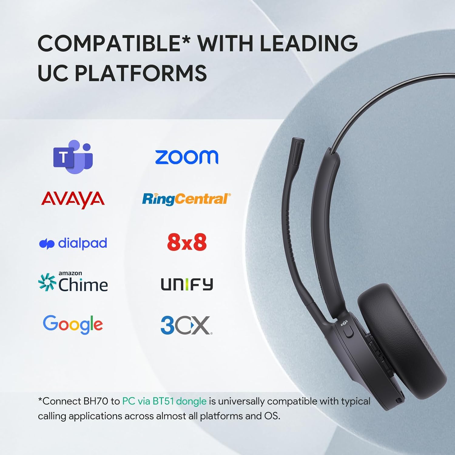 Yealink BH70 Mono UC USB-C